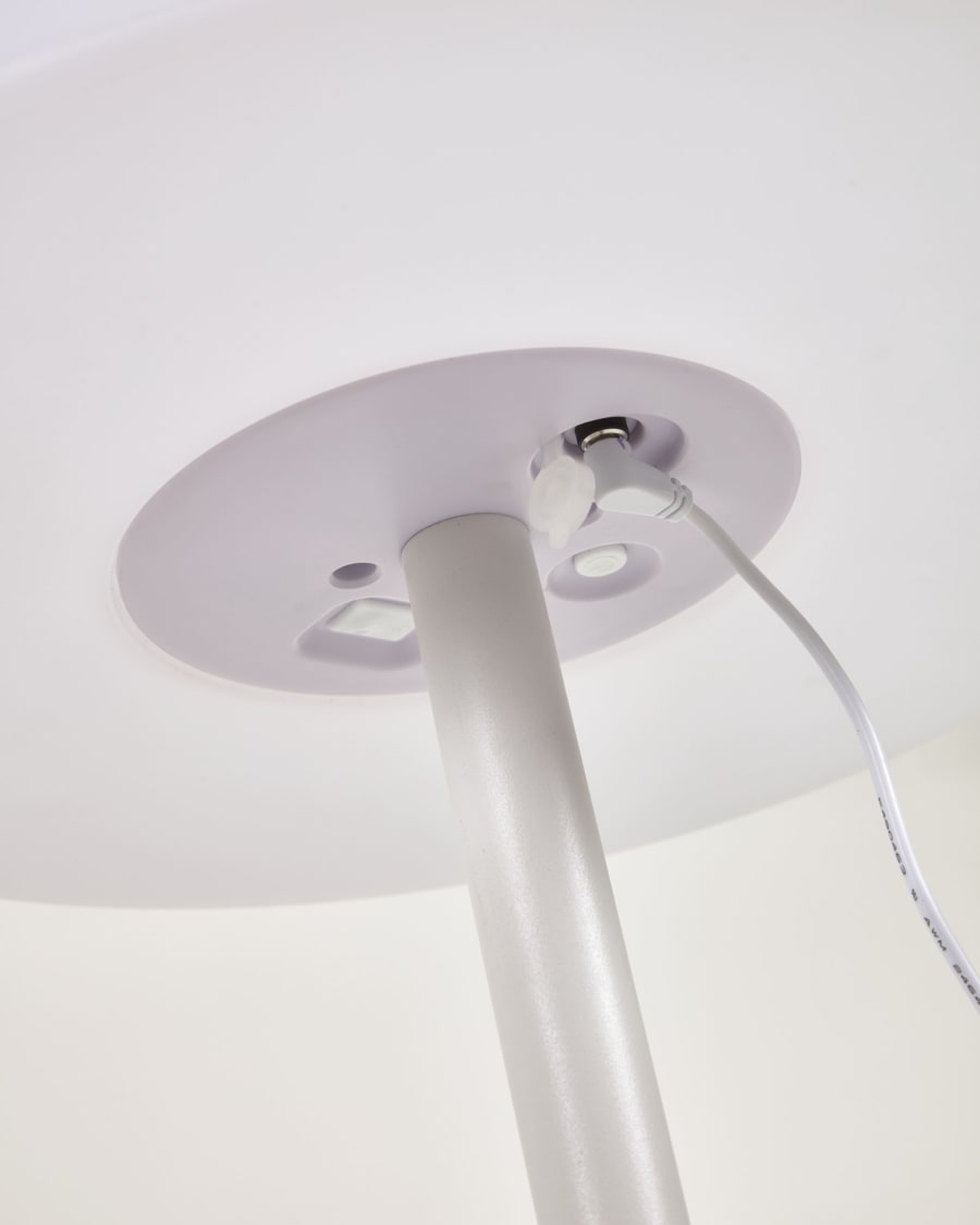 Outdoor Amaray floor lamp in steel with white finish
