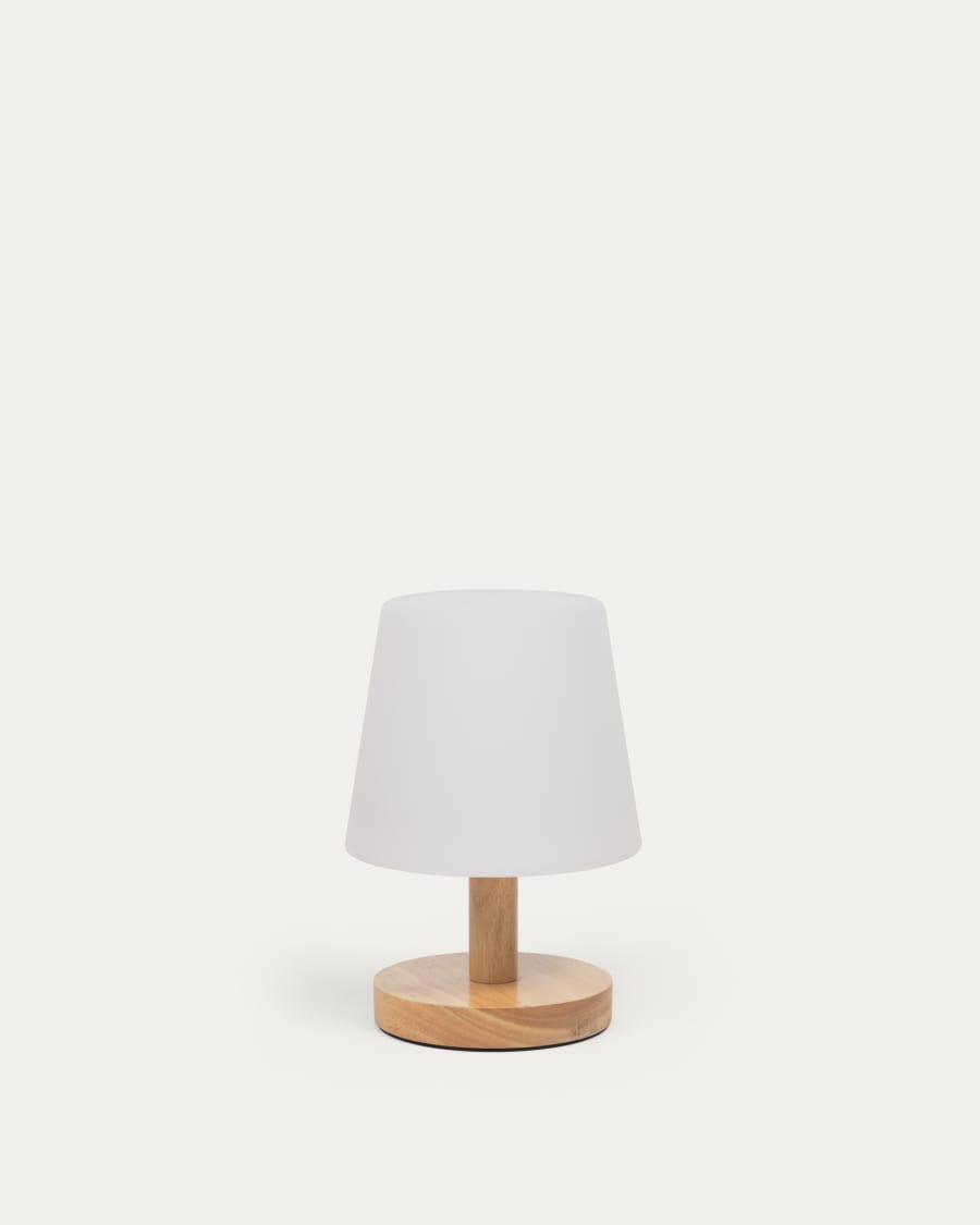 Ambar table lamp in polythylene and wood