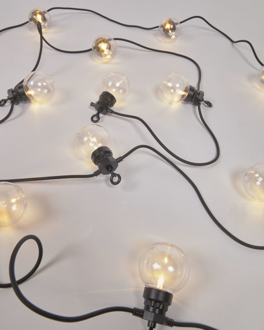 Blanca transparent LED festoon lights, 7 m