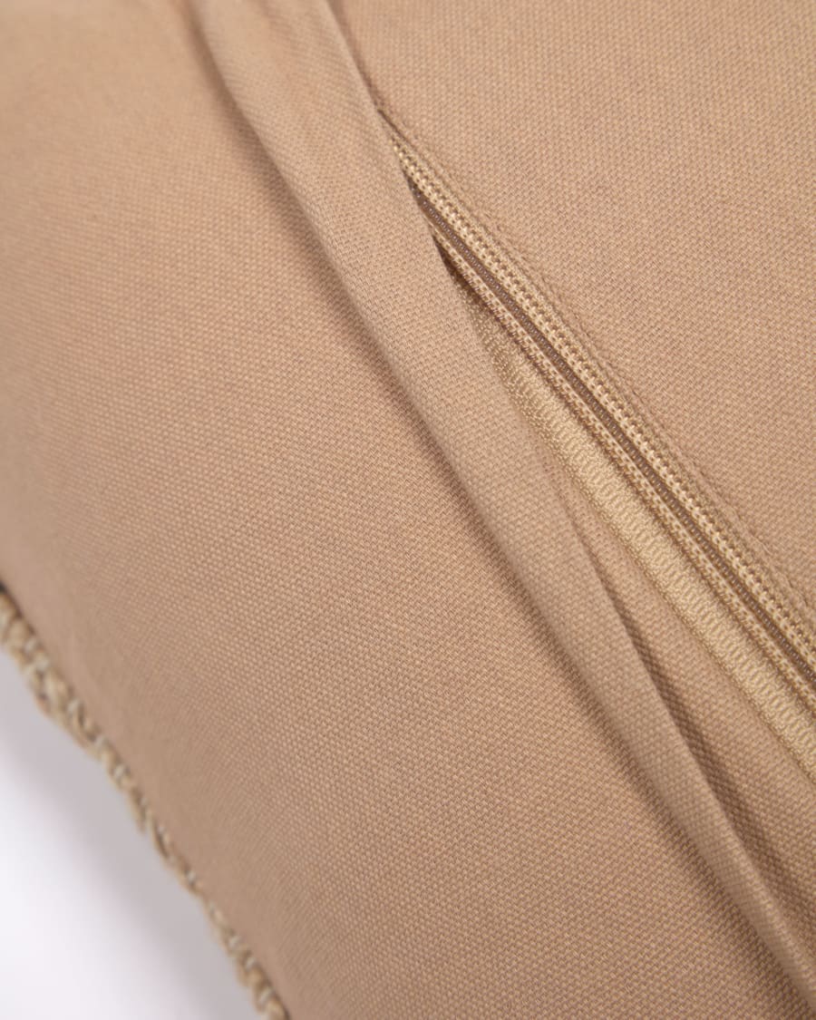 Eda jute cushion cover with blue stripes 45 x 45 cm