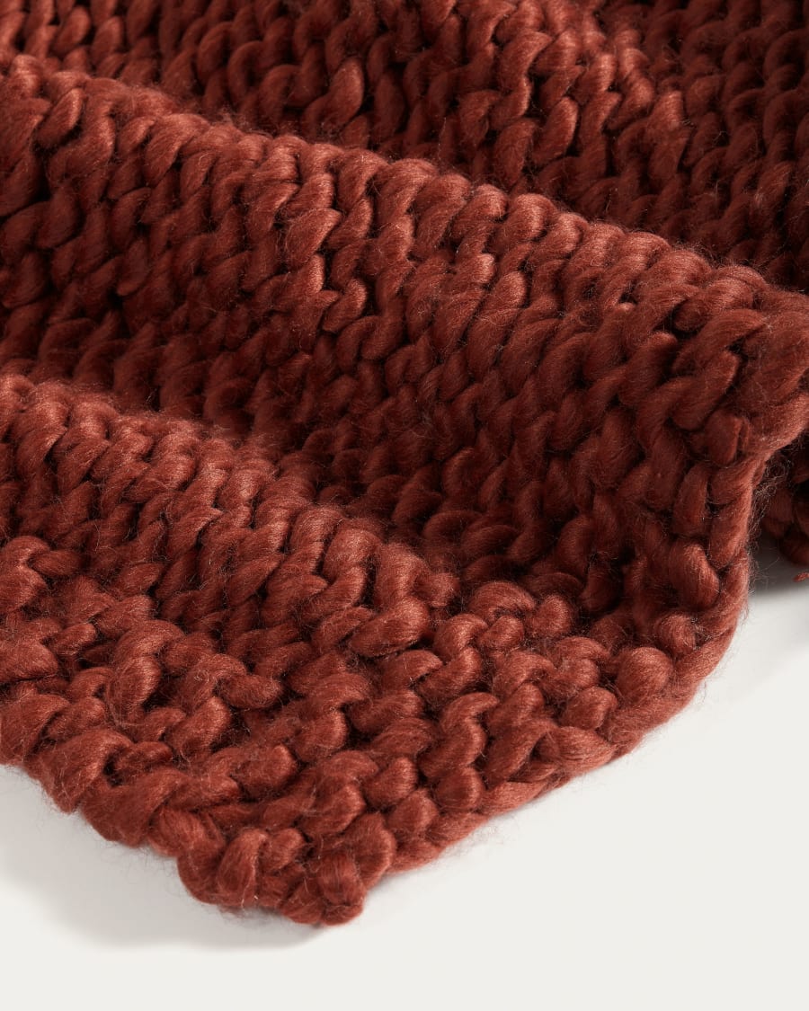 Adonia blanket in maroon, 125 x 150 cm