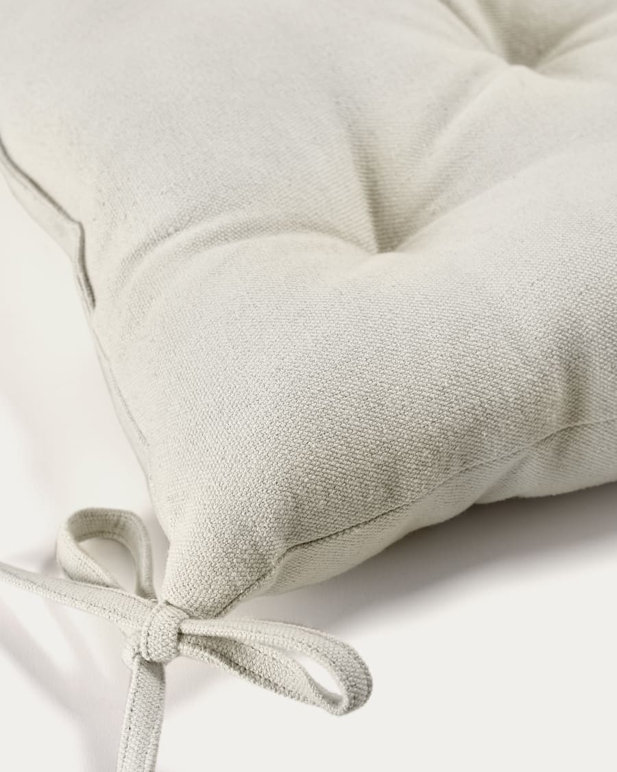 Cuscino per sedia Suyai 100% cotone bianco 45 x 45 cm