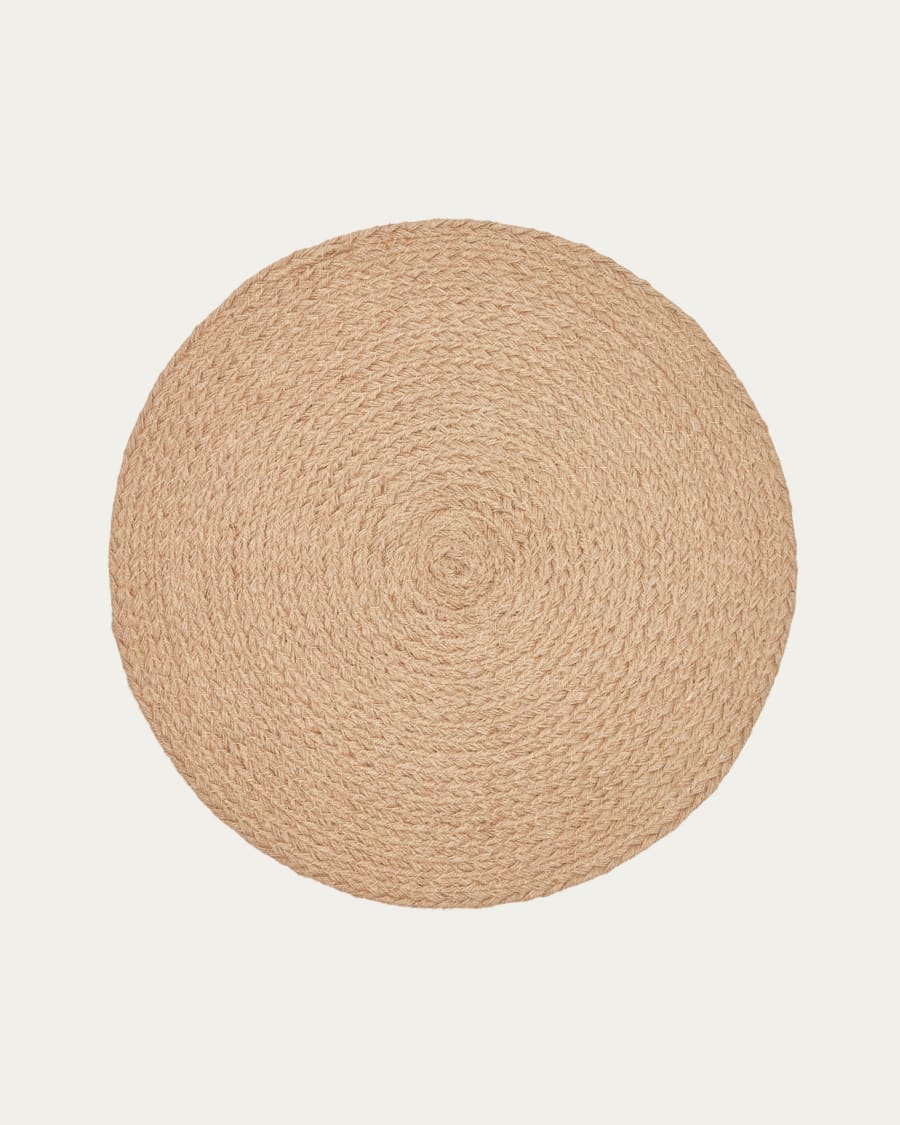 Venancia set of 2 round 100% jute coasters