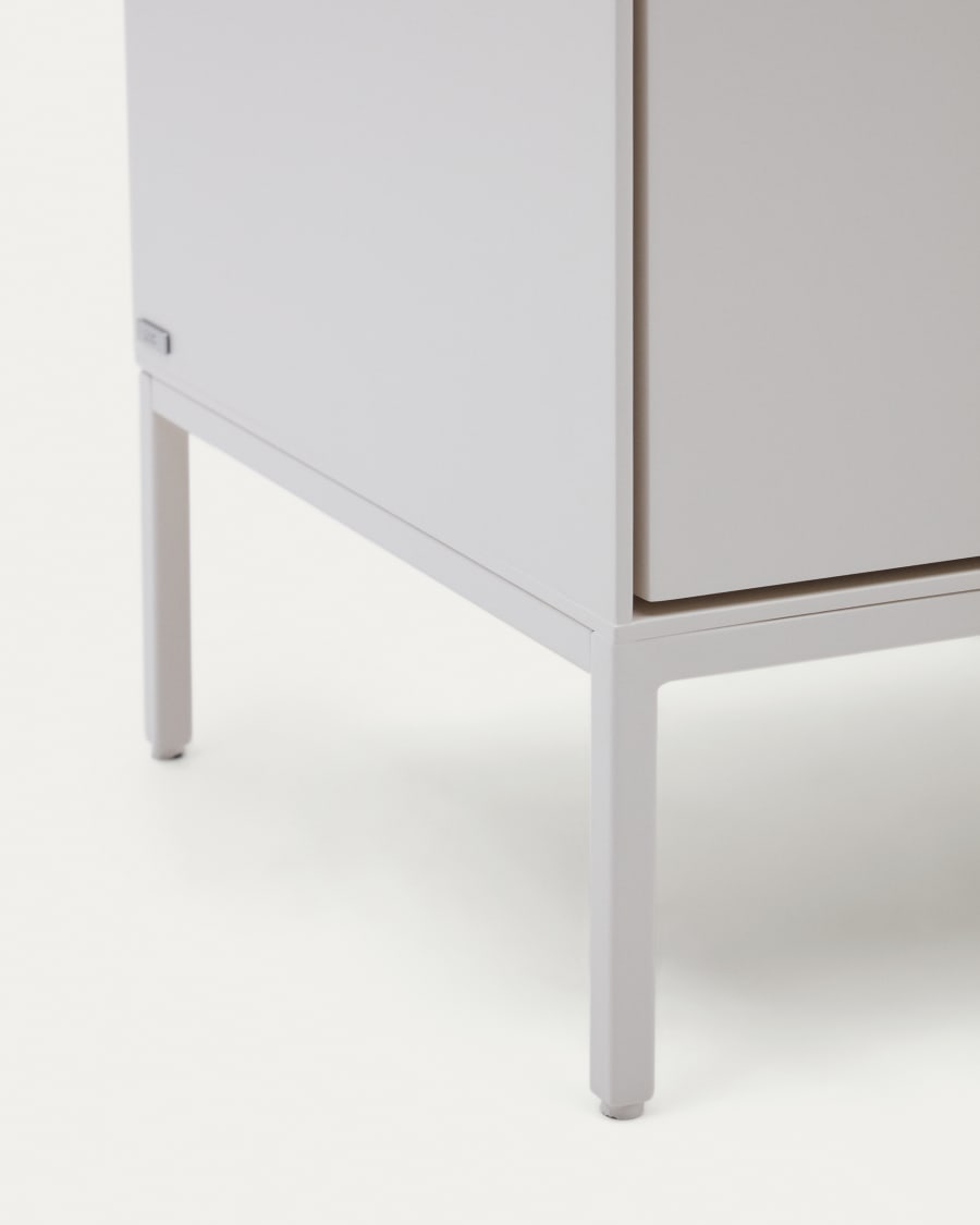 Vedrana Kommode 3 Schubladen MDF weiß lackiert 110 x 75 cm