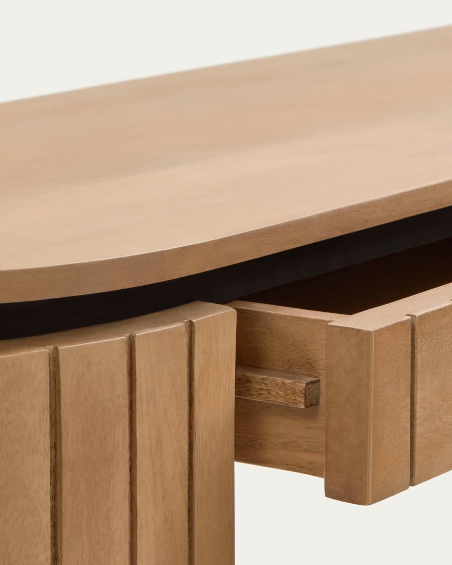 Licia console table with 1 drawer, solid mango wood, 120 x 90 cm