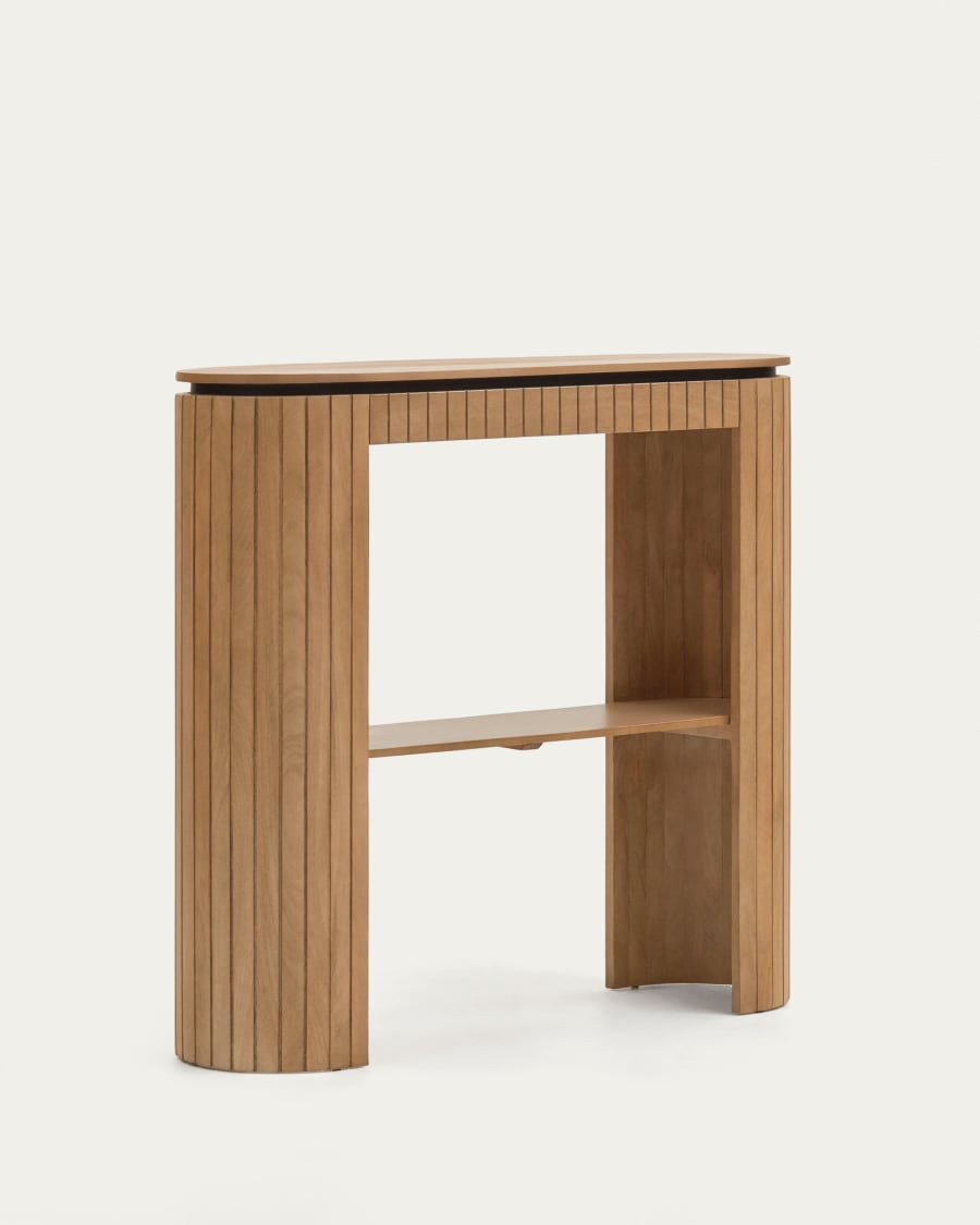Licia console table with 1 drawer, solid mango wood, 120 x 90 cm