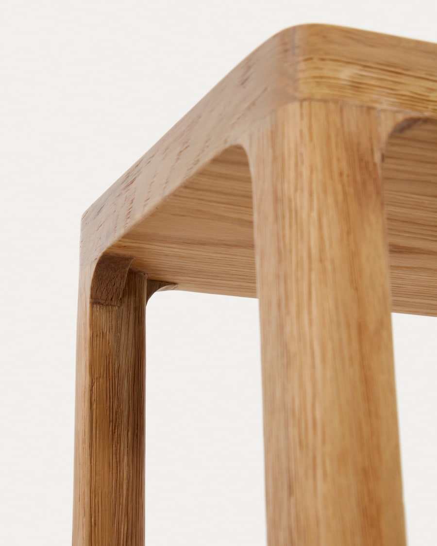Maymai shelf with solid oak structure 90 x 193 cm