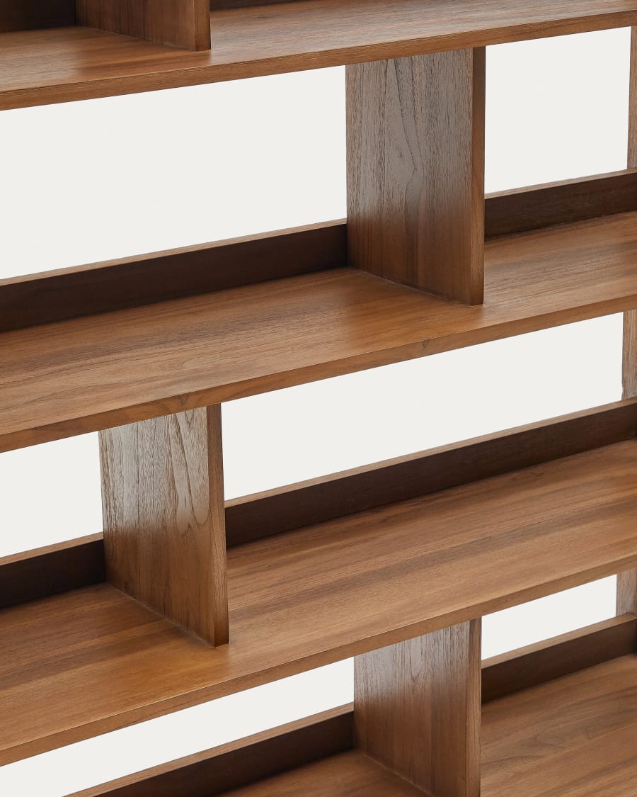 Sashi shelving unit made in solid teak wood 150 x 185 cm
