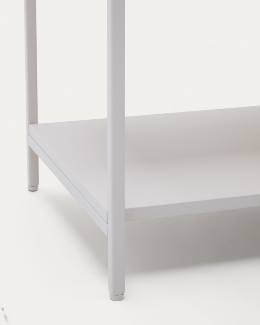 Vedrana Sideboard 3 Türen MDF weiß lackiert 195 x 80 cm