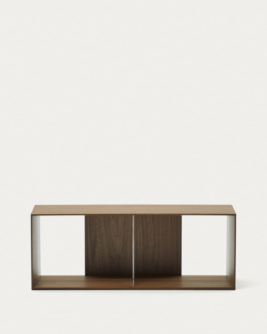 Litto large shelf module in walnut veneer, 101 x 38 cm