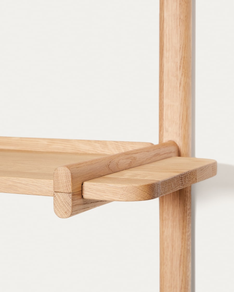 Sitra modular shelf, 3 solid oak wood shelves in a natural finish, 90 cm, FSC Mix Credit