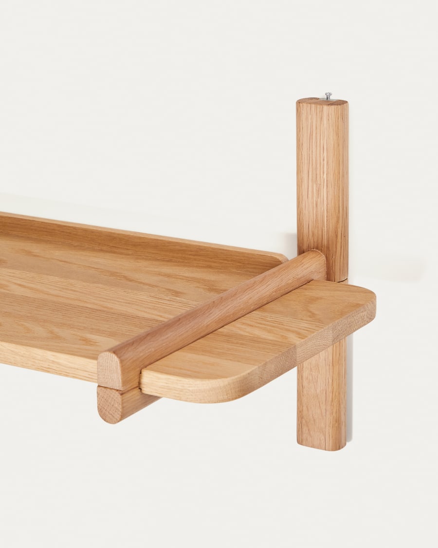 Sitra modular shelf, 1 solid oak wood shelf in a natural finish, 110 cm, FSC Mix Credit