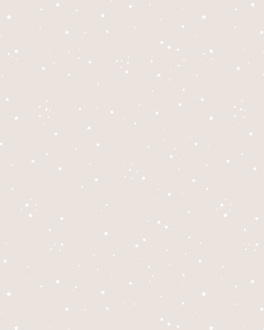Ludmila beige wallpaper with white star print 10 x 0.53 m FSC MIX Credit