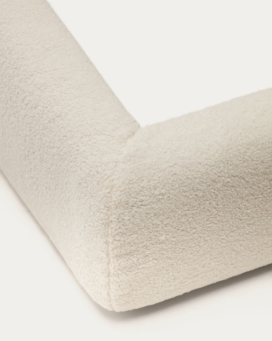 Martina bed cover in ecru bouclé for a 160 x 200 cm mattress