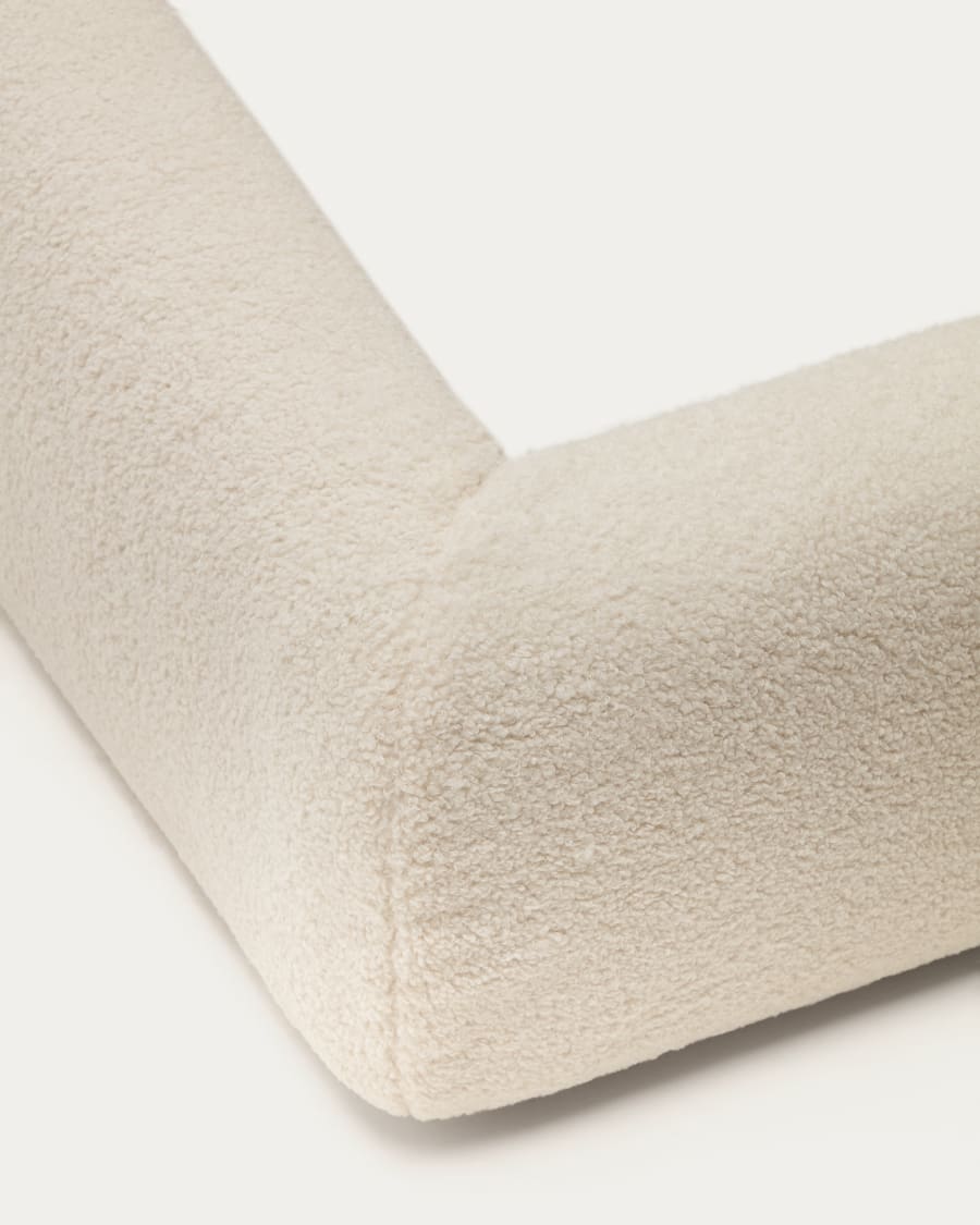 Martina bed cover in ecru bouclé for a 180 x 200 cm mattress