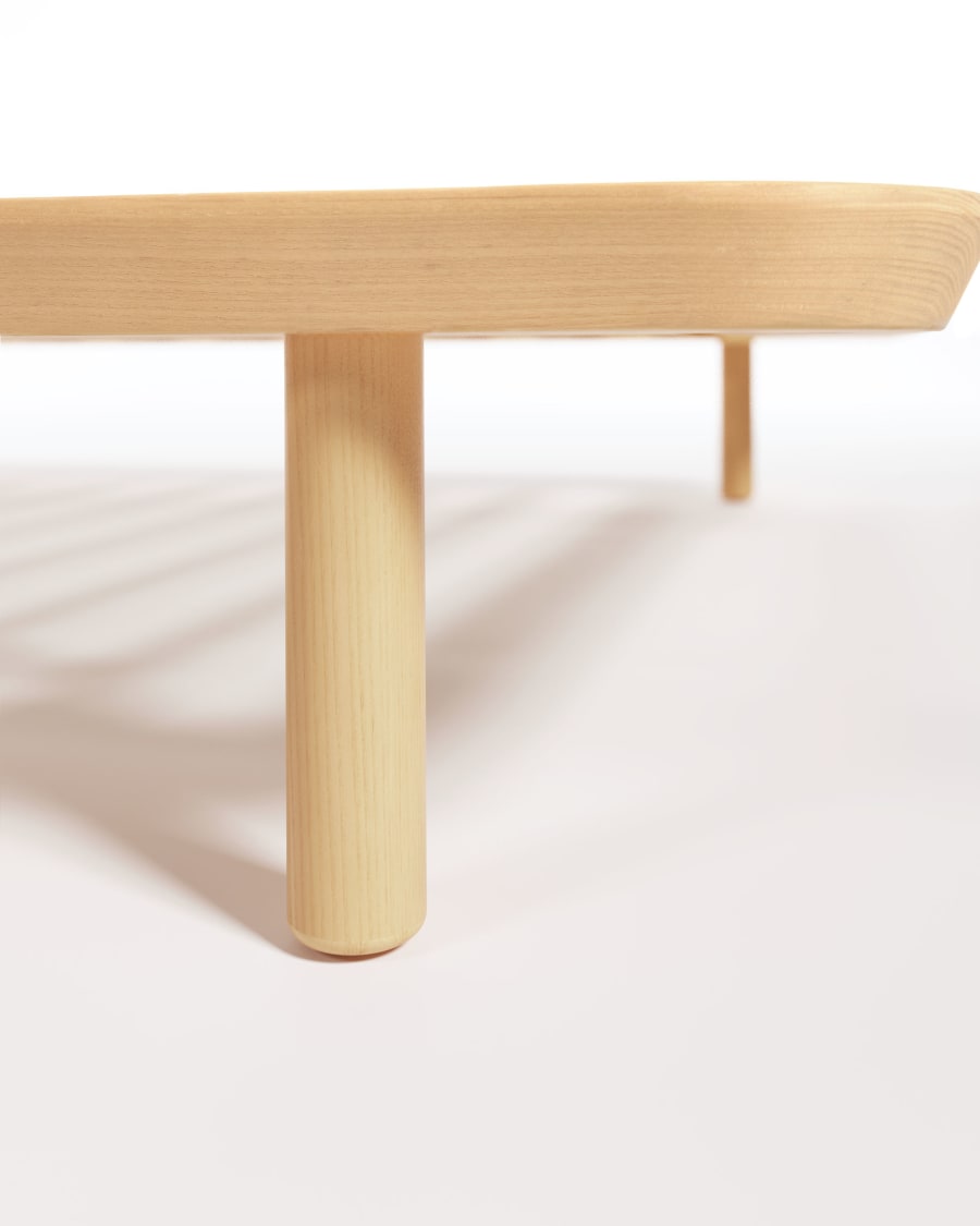 Anielle bed made from solid ash wood for a 180 x 200 cm mattress