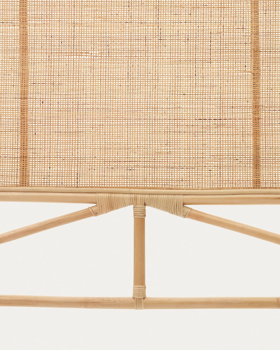 Quiterie rattan headboard with a natural finish, 150/160 cm