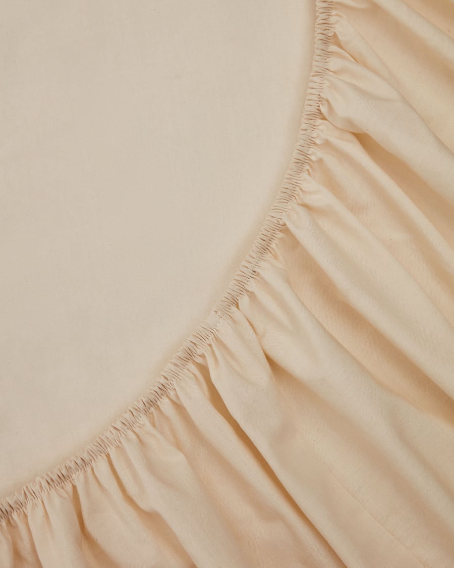 Ciurana 100% natural cotton fitted sheet, 135 x 200 cm