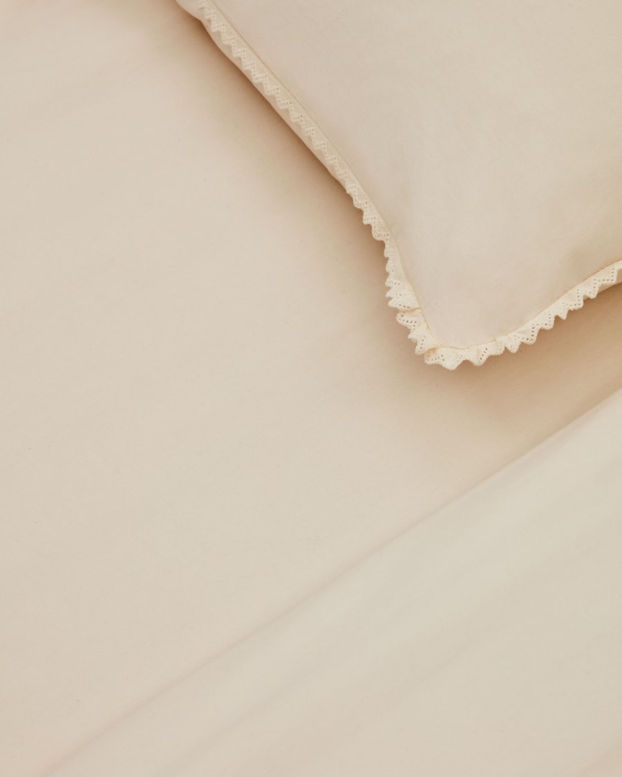 Ciurana 100% natural cotton fitted sheet, 135 x 200 cm