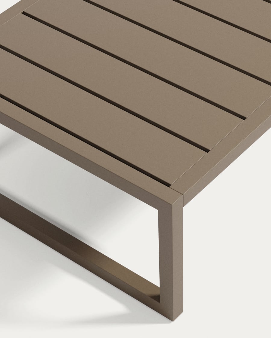 Comova 100% outdoor coffee table made from green aluminium, 60 x 114 cm