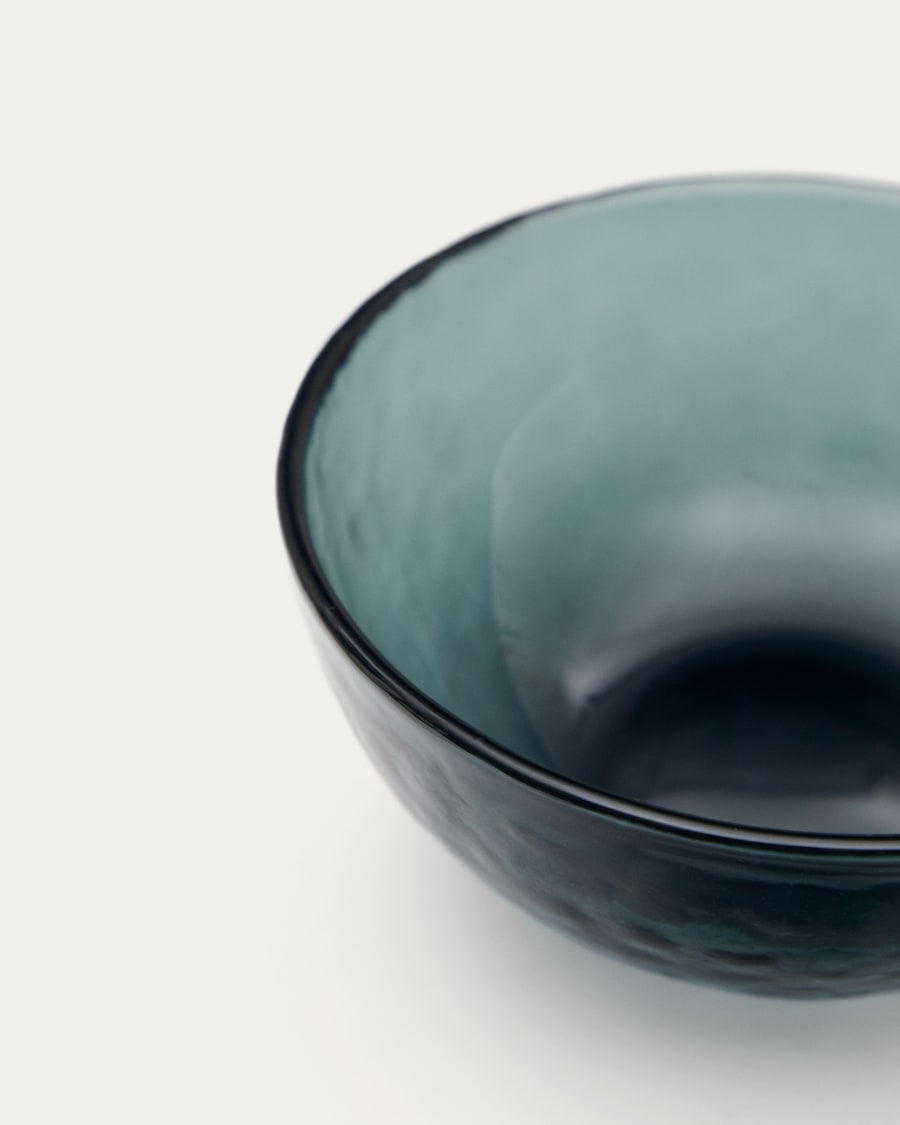 Sunera Bowl made of recycled gray glass