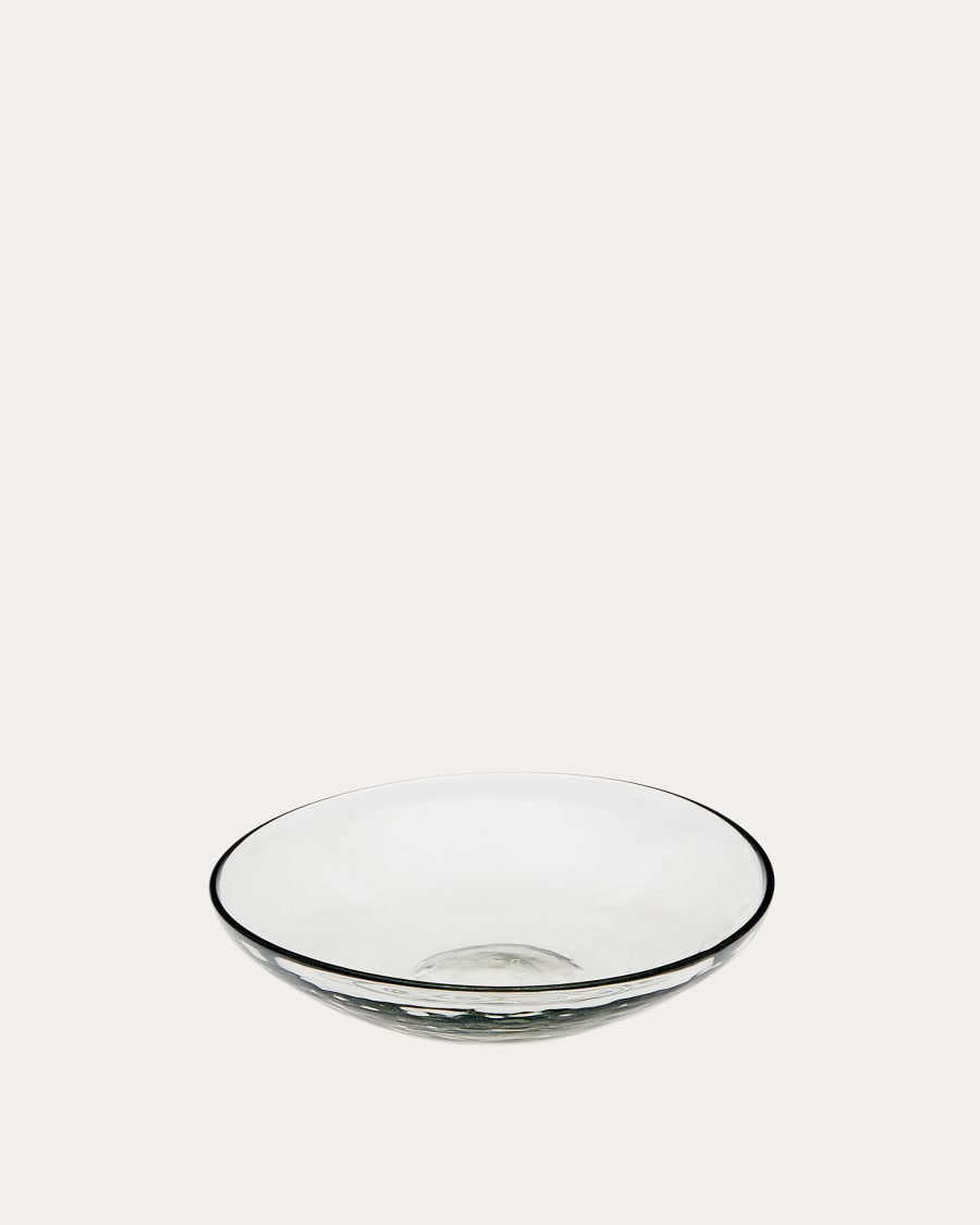 Silitia small bowl made of transparent recycled glass
