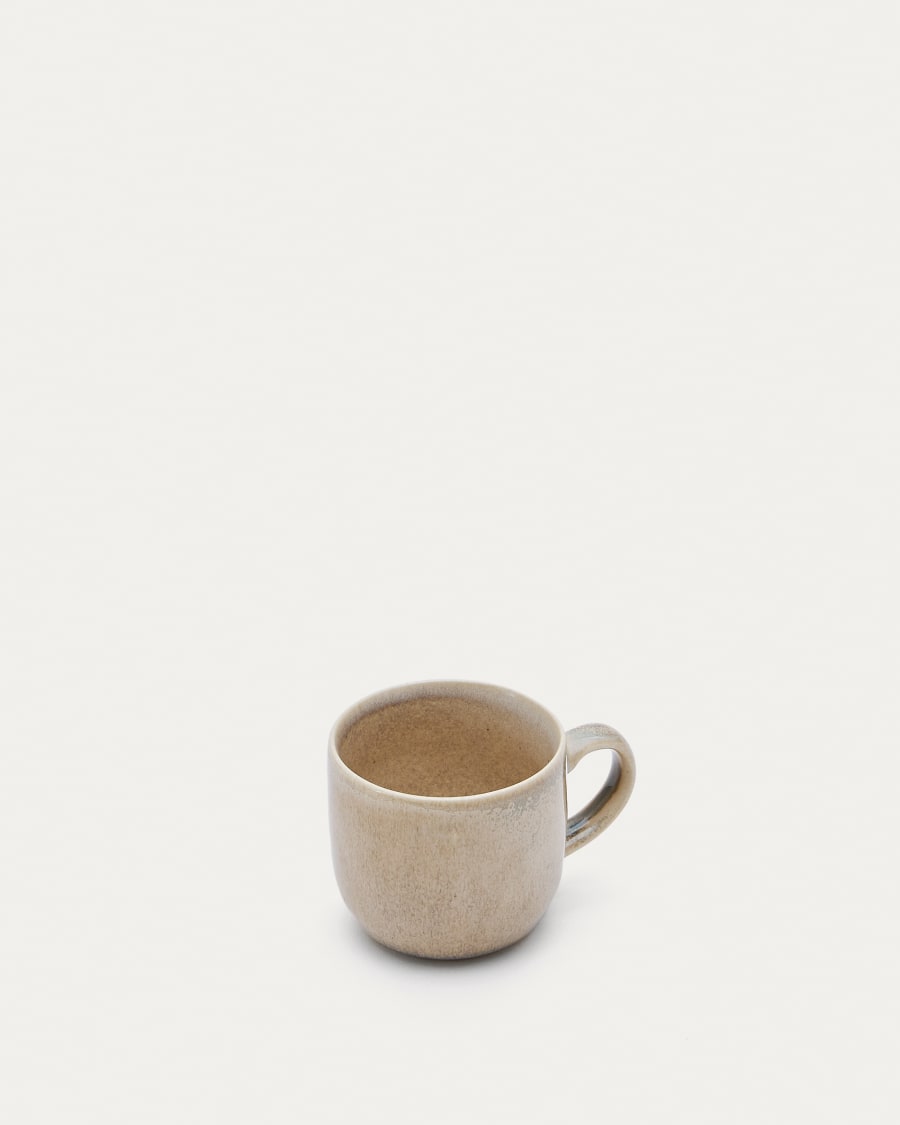 Lauriana beige ceramic mug