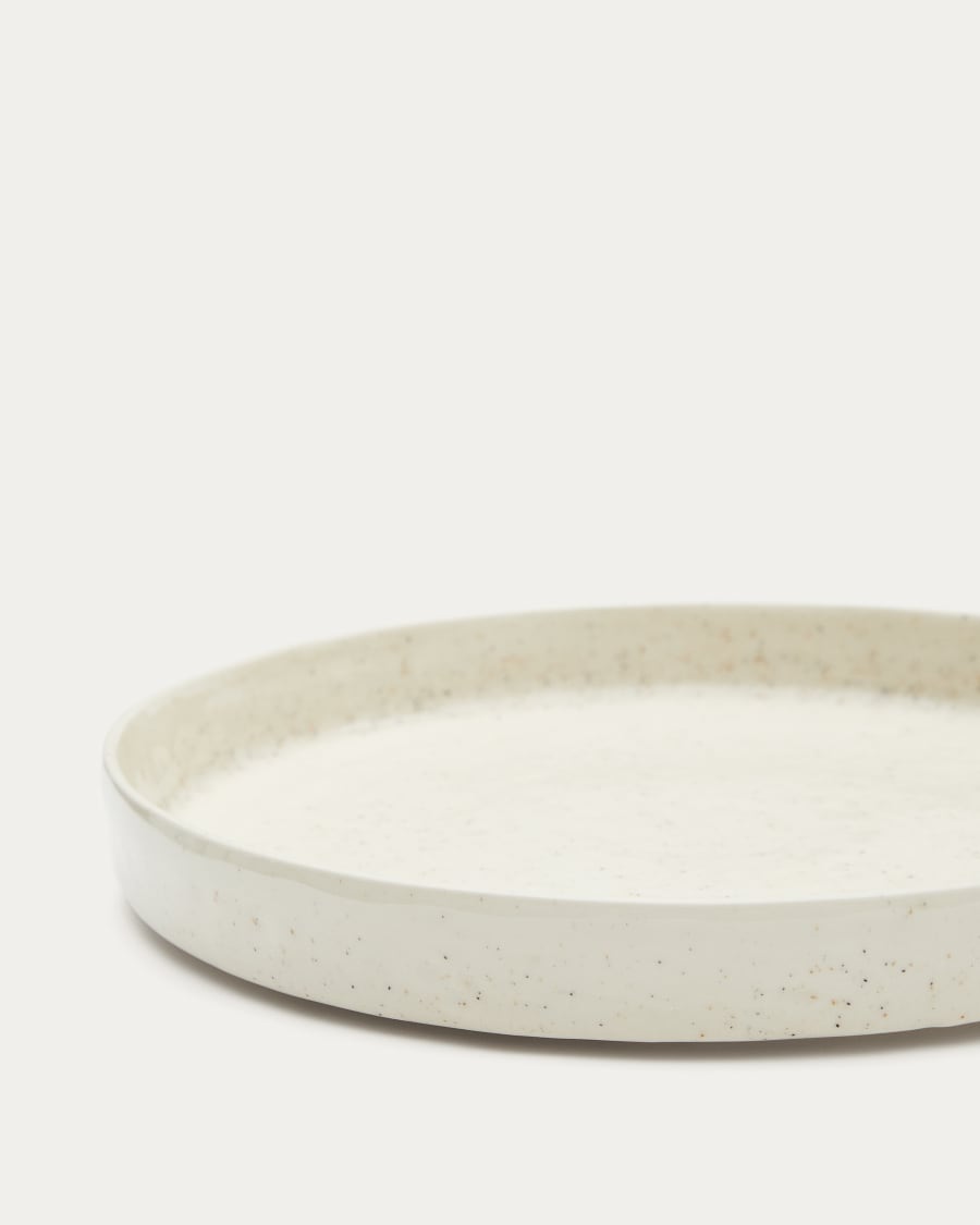 Κεραμικό πιάτο φαγητού Setisa λευκό