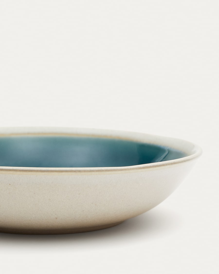 Sanet blue and white, ceramic soup bowl