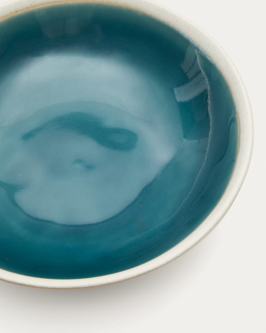 Sanet blue and white, ceramic soup bowl