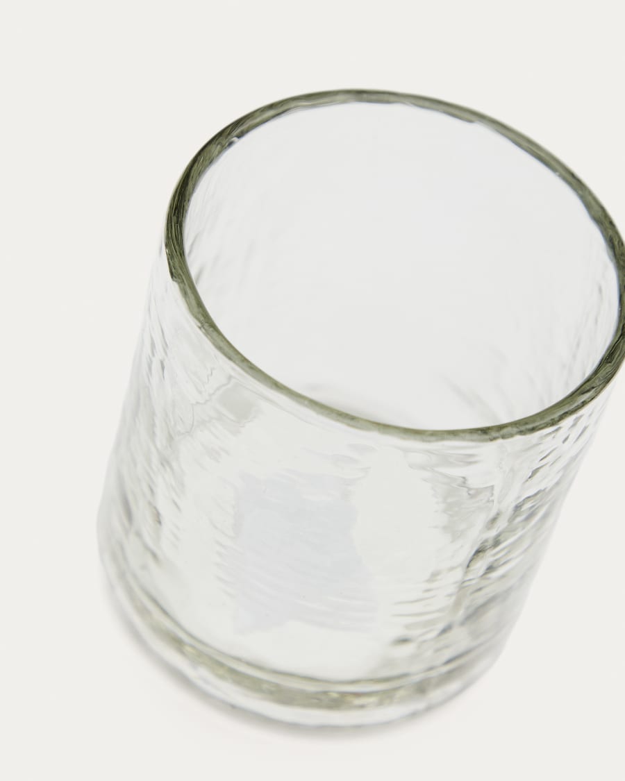 Silitia set of 4 transparent recycled glass cups