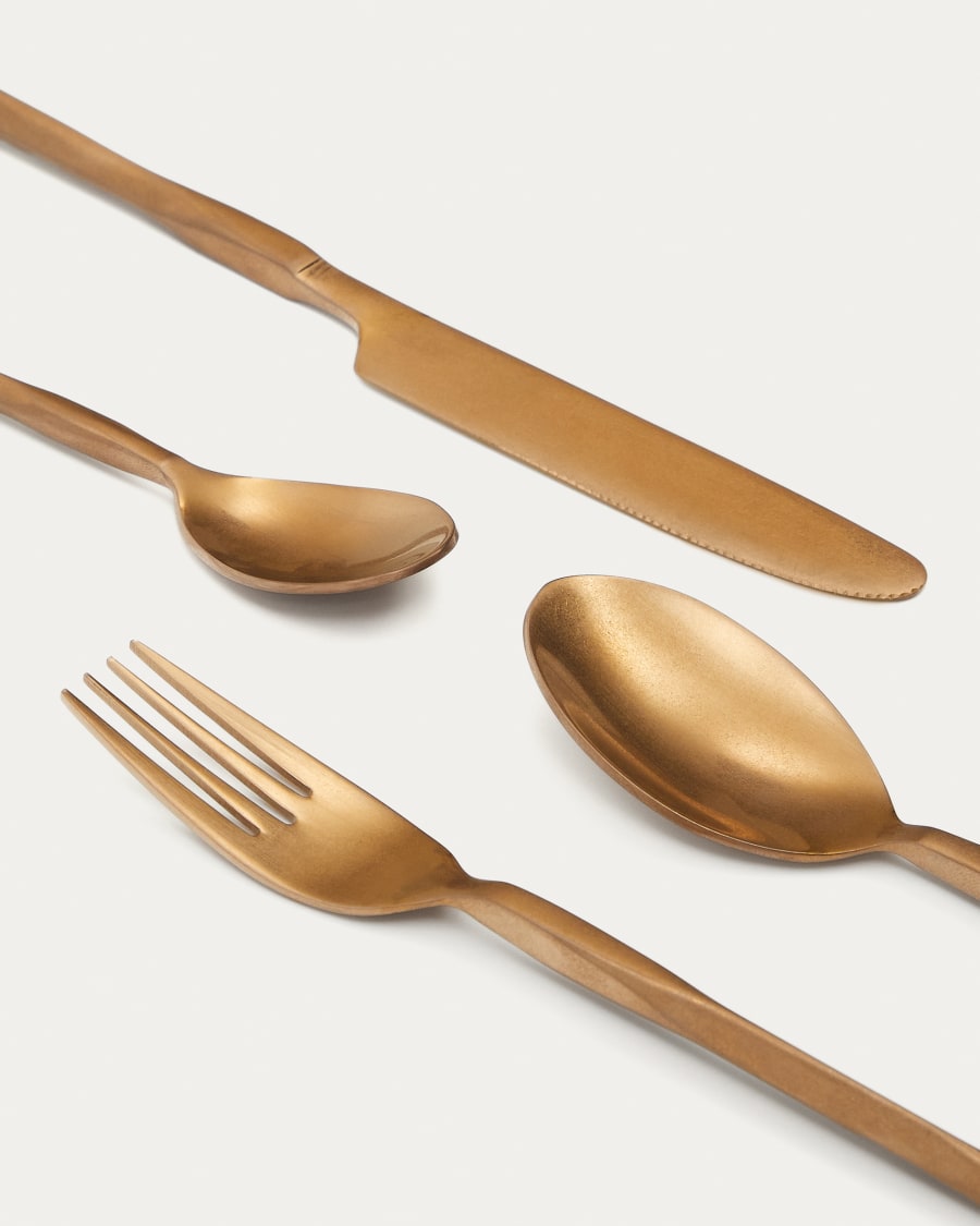 Ali 16-piece copper cutlery set