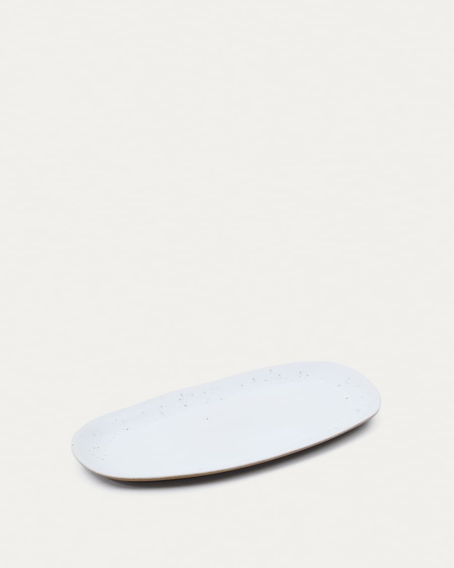 Publia large white ceramic dish