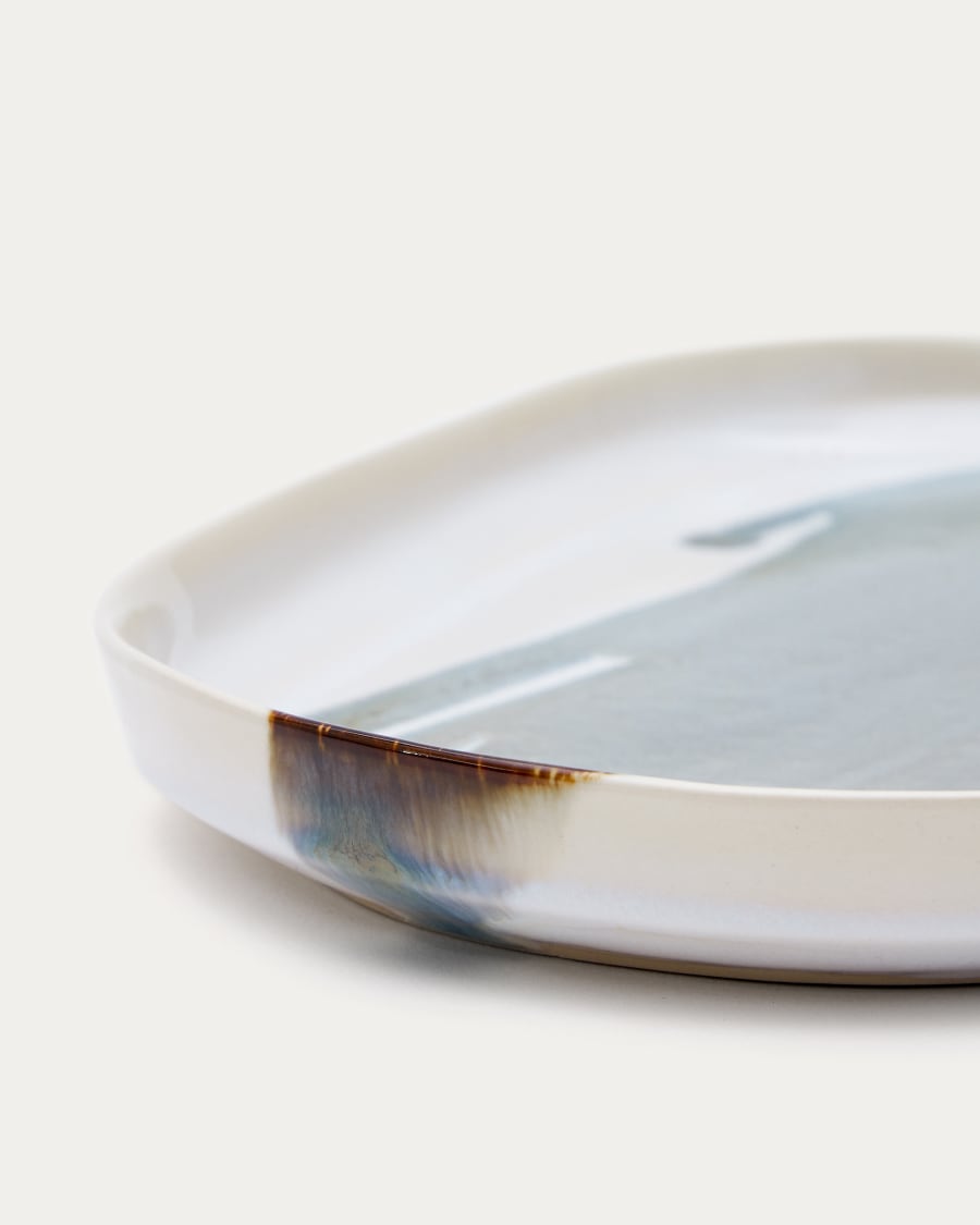 Vejer large multicoloured ceramic dish