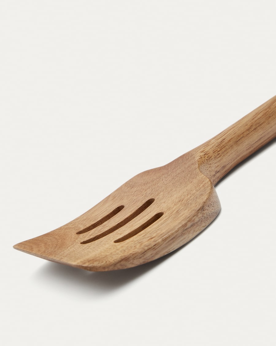 Sataya holed spatula made from FSC 100% acacia wood