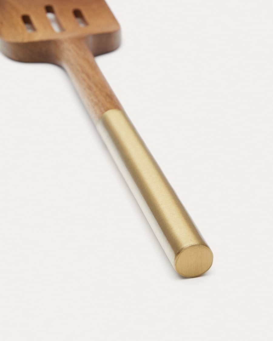Sataya holed spatula made from FSC 100% acacia wood