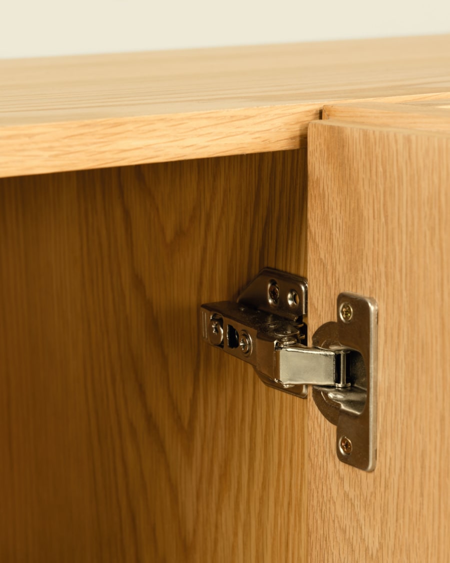 Taiana 2 door 3 drawer sideboard in oak veneer, 160 x 68 cm