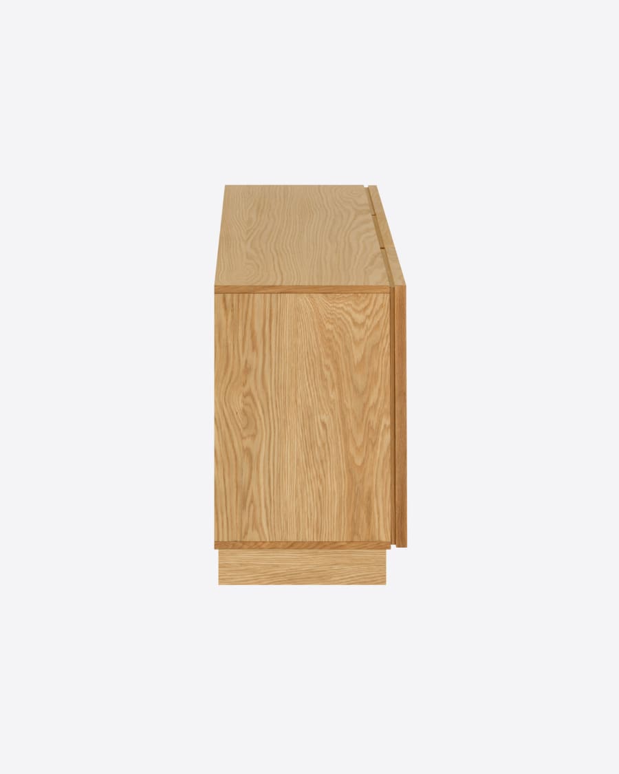 Taiana 2 door 3 drawer sideboard in oak veneer, 160 x 68 cm