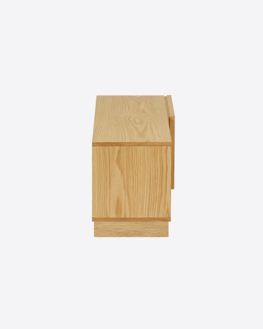 Taiana oak veneer TV stand with one door 112 x 44 cm