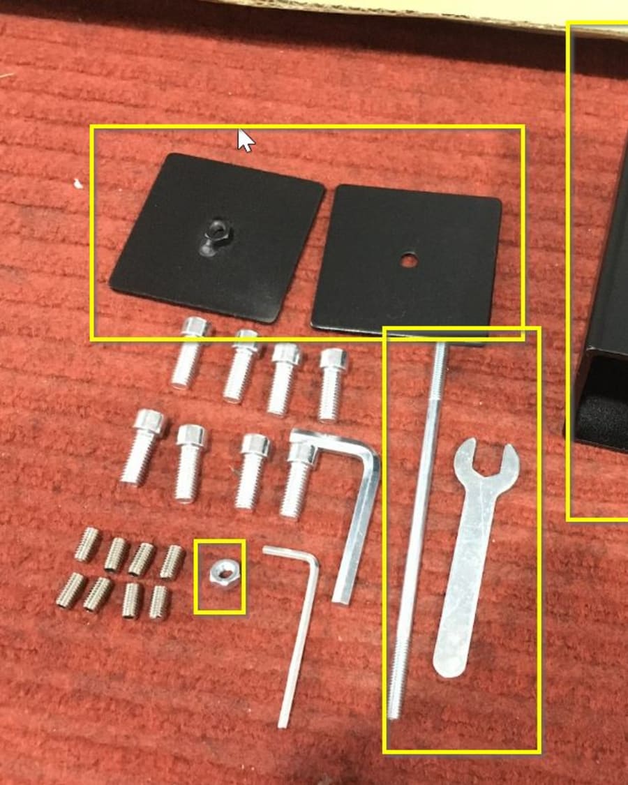 Spare part legs joint rectangular Argo