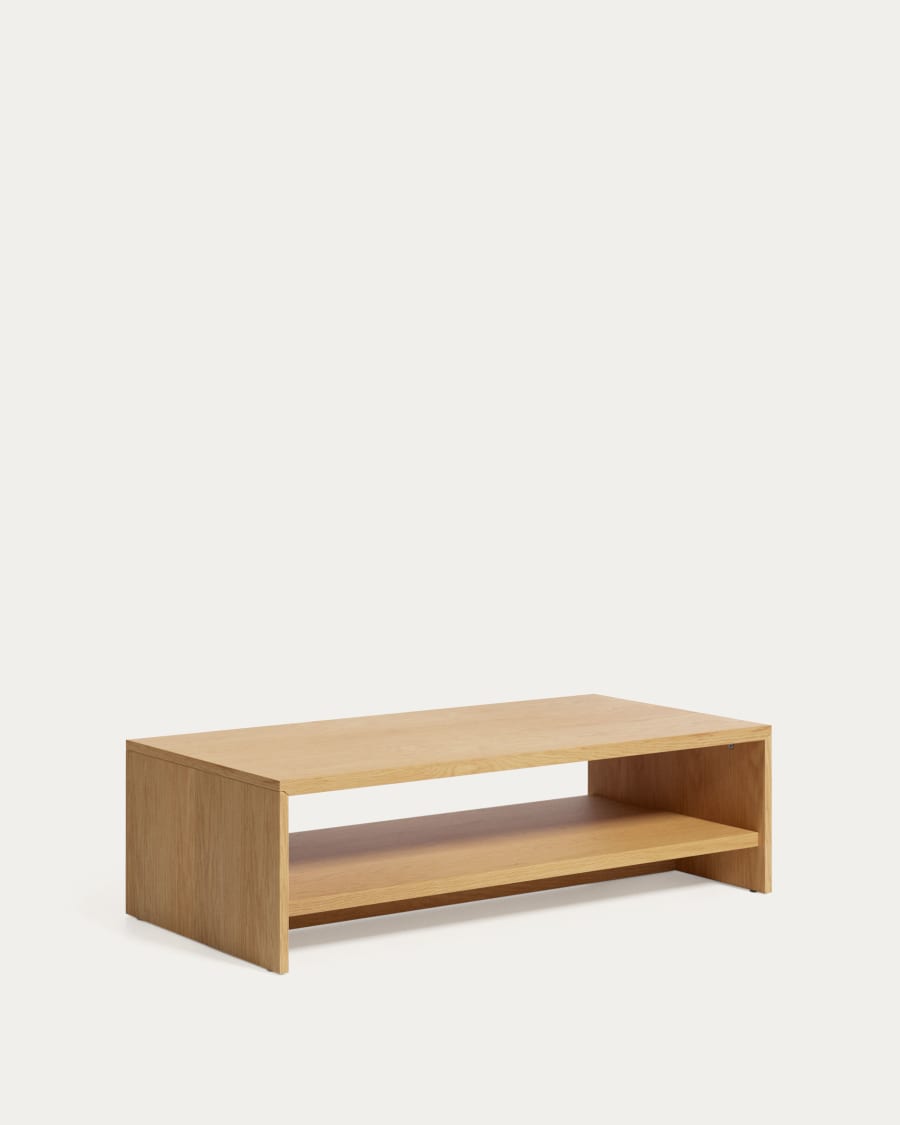 Abilen oak wood veneer coffee table 120 x 60 FSC 100%