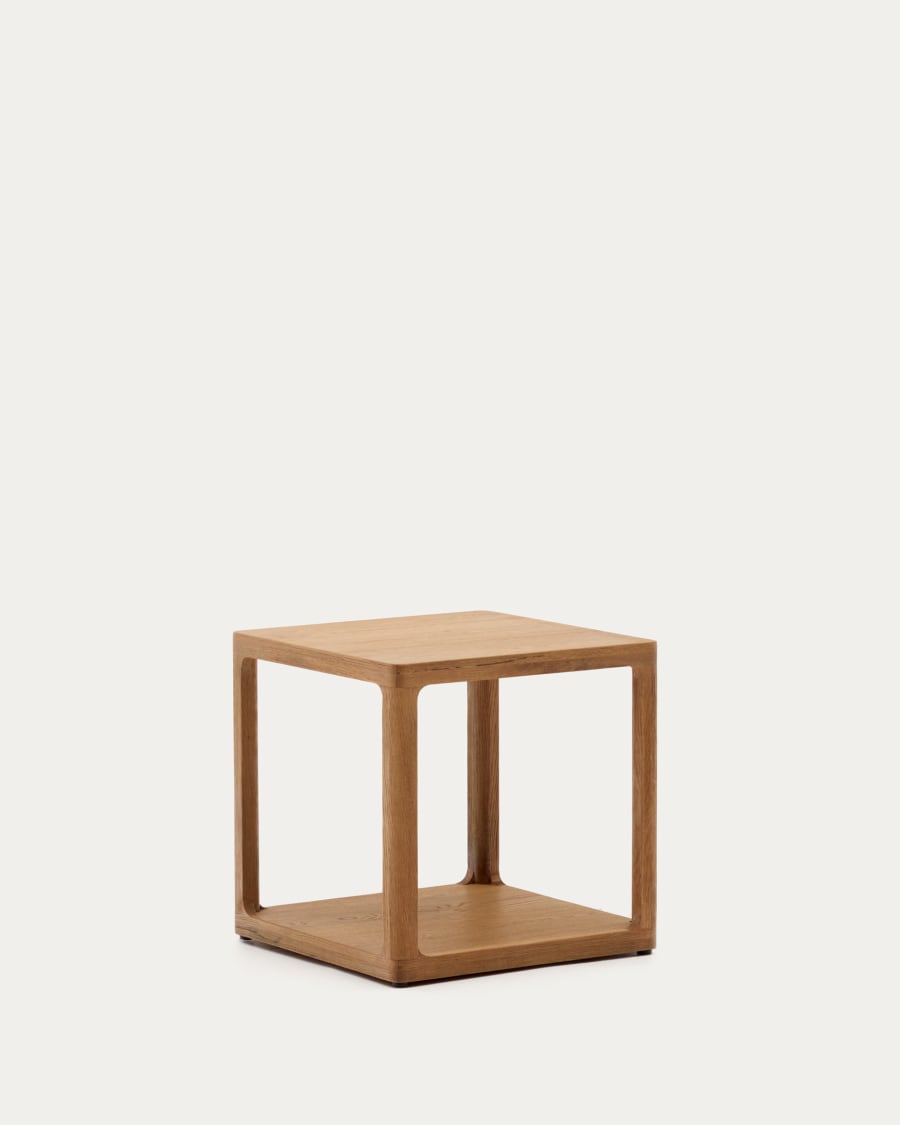 Maymai oak wood side table 50 x 50 cm