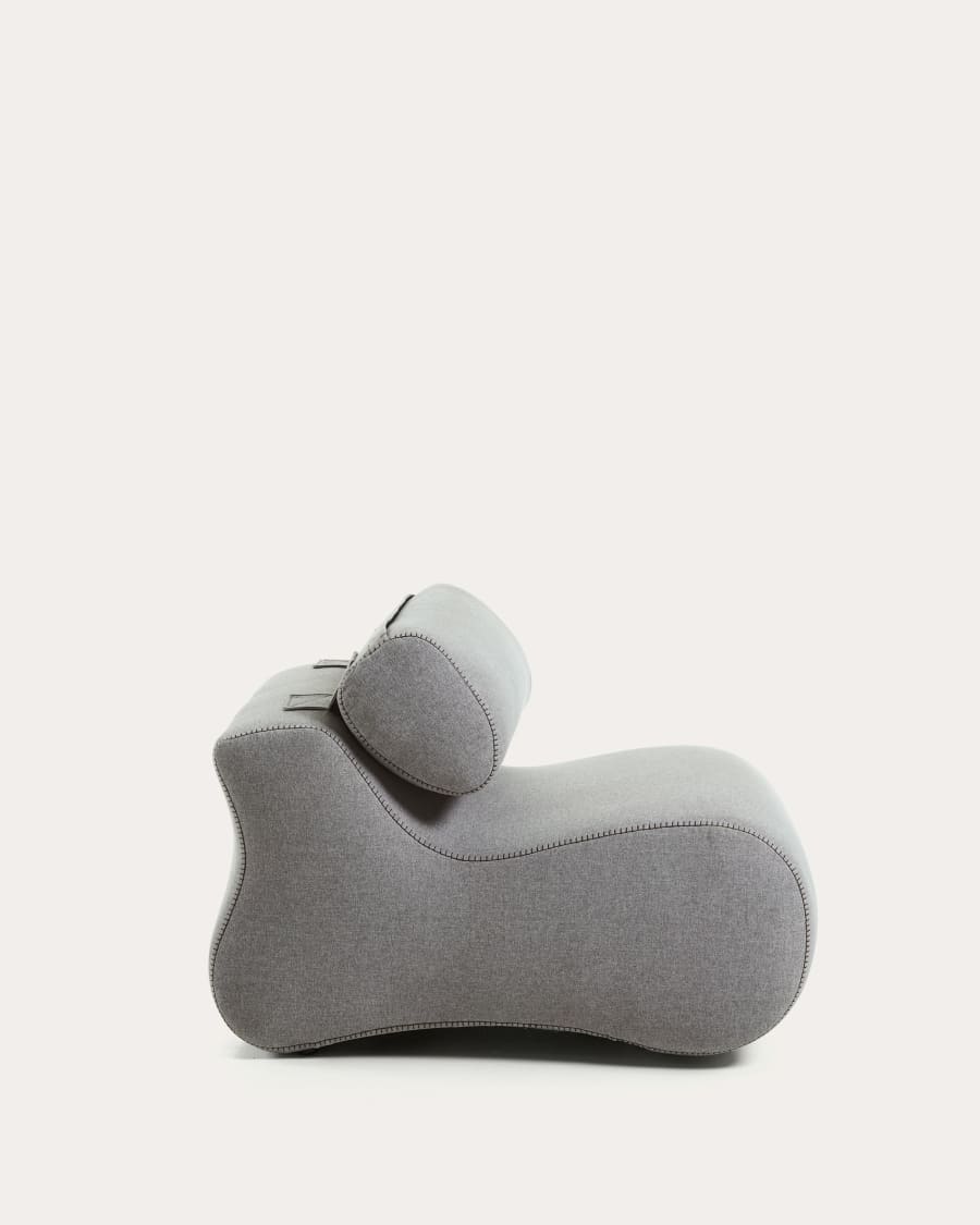 Club armchair in grey