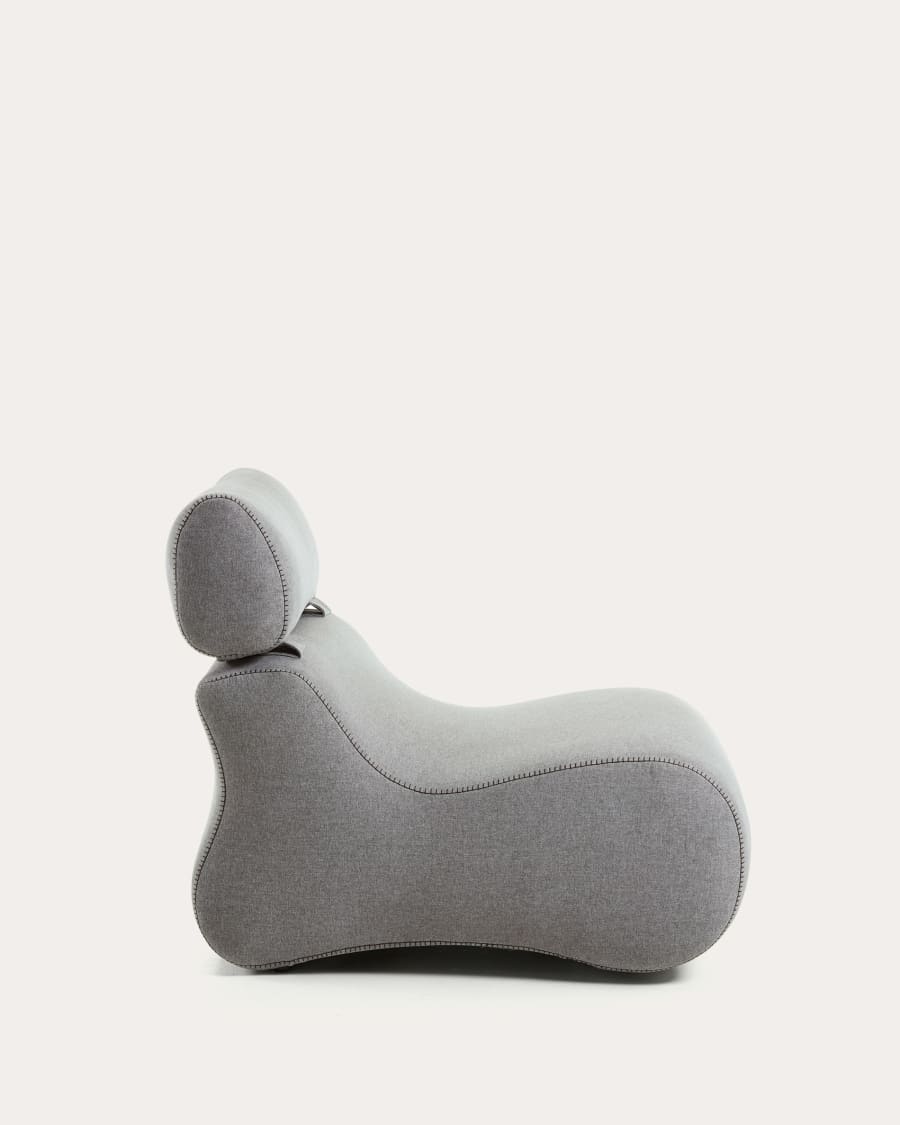 Club armchair in grey