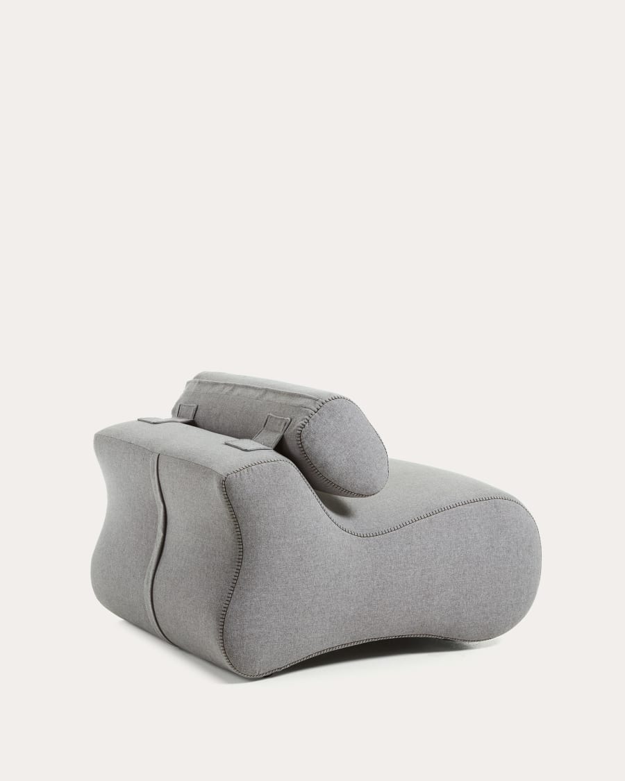 Club armchair in grey