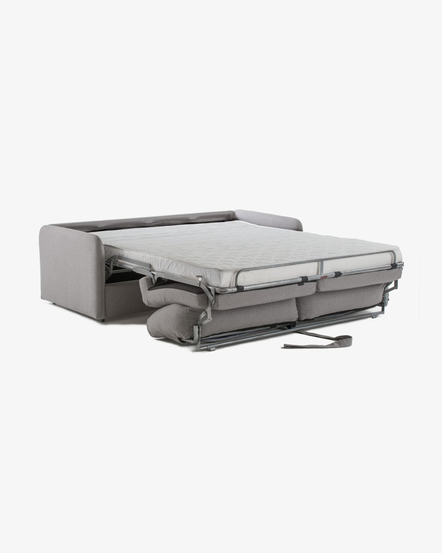 Divano letto Kymoon 140 viscoelastico, grigio chiaro