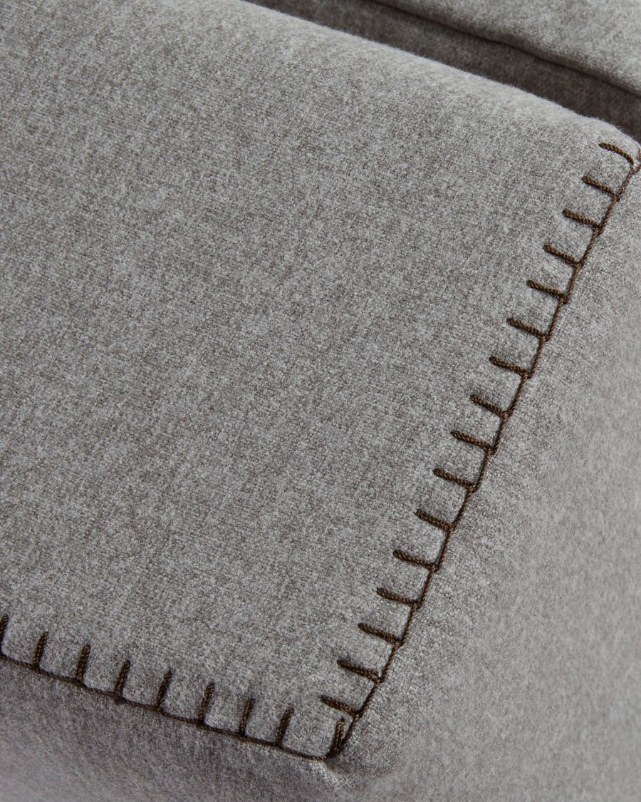 Arty pouffe bed in light grey, 70 x 89 (200) cm