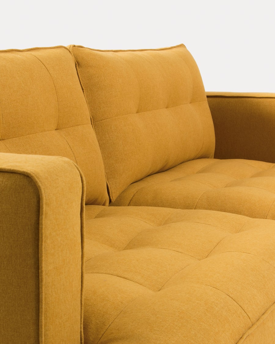 Tanya 2 seater sofa in mustard, 183 cm