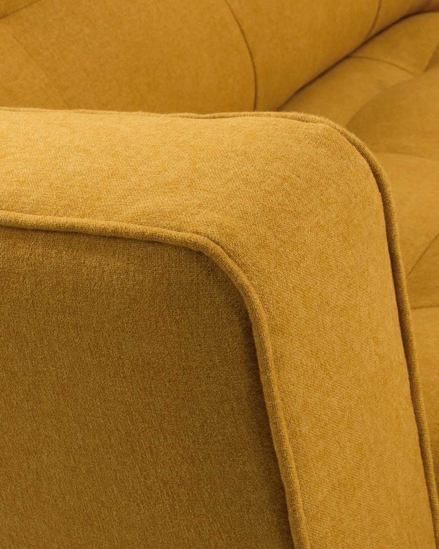 Tanya 2 seater sofa in mustard, 183 cm