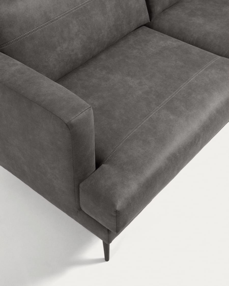 Tanya 2 seater sofa upholstered in dark grey 183 cm FSC Mix Credit